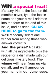 WIN a special treat!. Click here to go to the form.